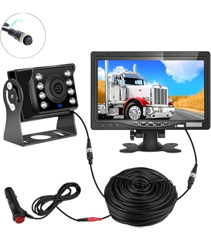 Amazon.co.jp: AIEK バックカメラモニターセット 7インチバック